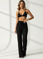 Sheer open-knit damesbroek – Azaria