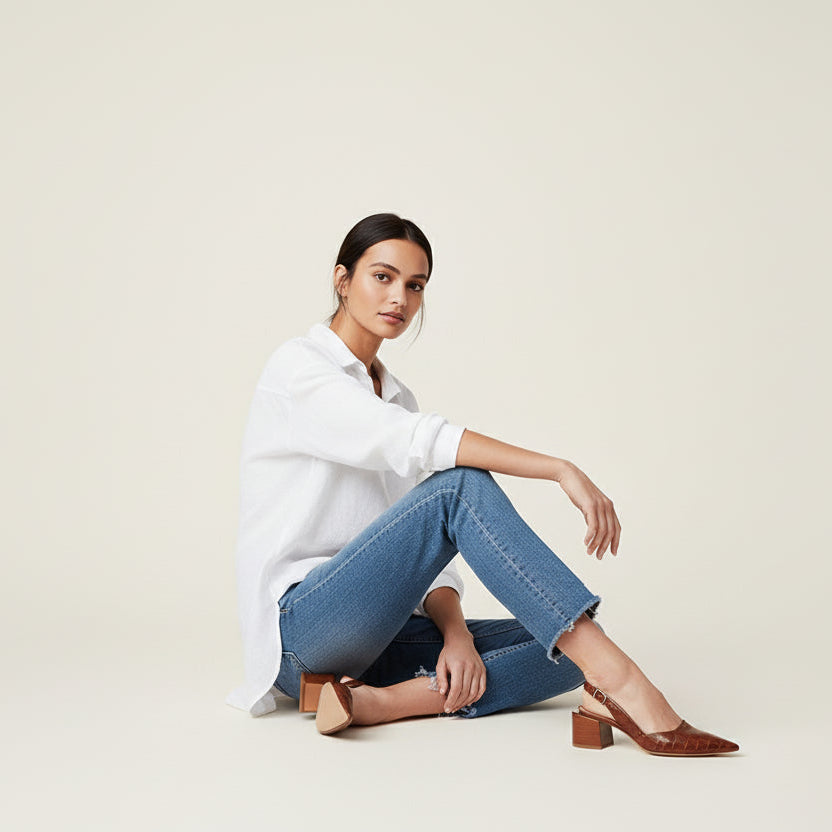 elegante schoenen met comfortabele hak en stijlvolle uitstraling