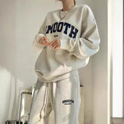 Smooth streetwear jogging set met oversized sweater