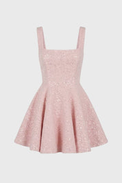 Sparkle A-lijn mini jurk - Celeste