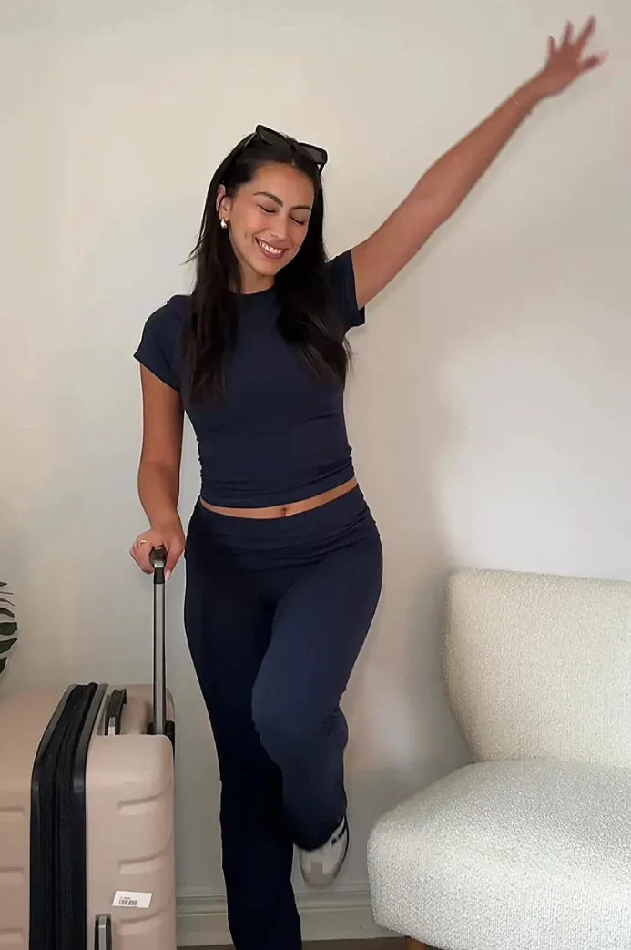 Sportieve lounge set met flare legging - Nova