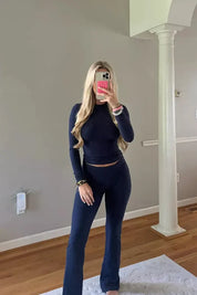 Sportieve lounge set met flare legging - Nova