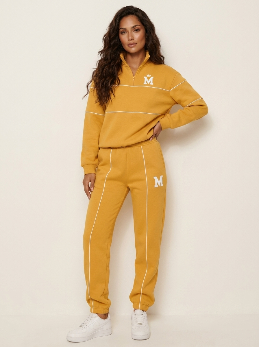 Sportieve lounge set met halve rits - Mila