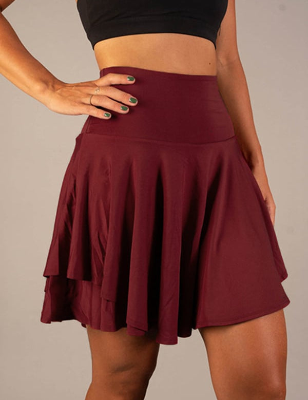 Sporty high-waisted skort - Mila