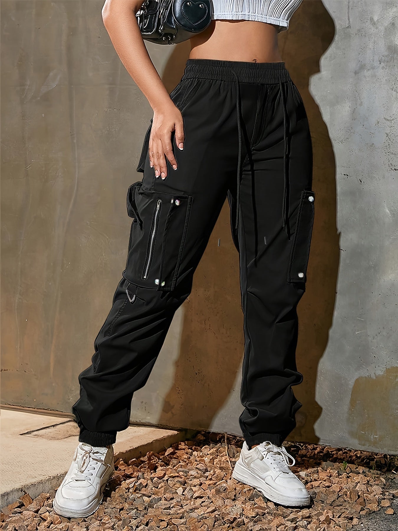 Sportieve cargo jogger dames – Nyra