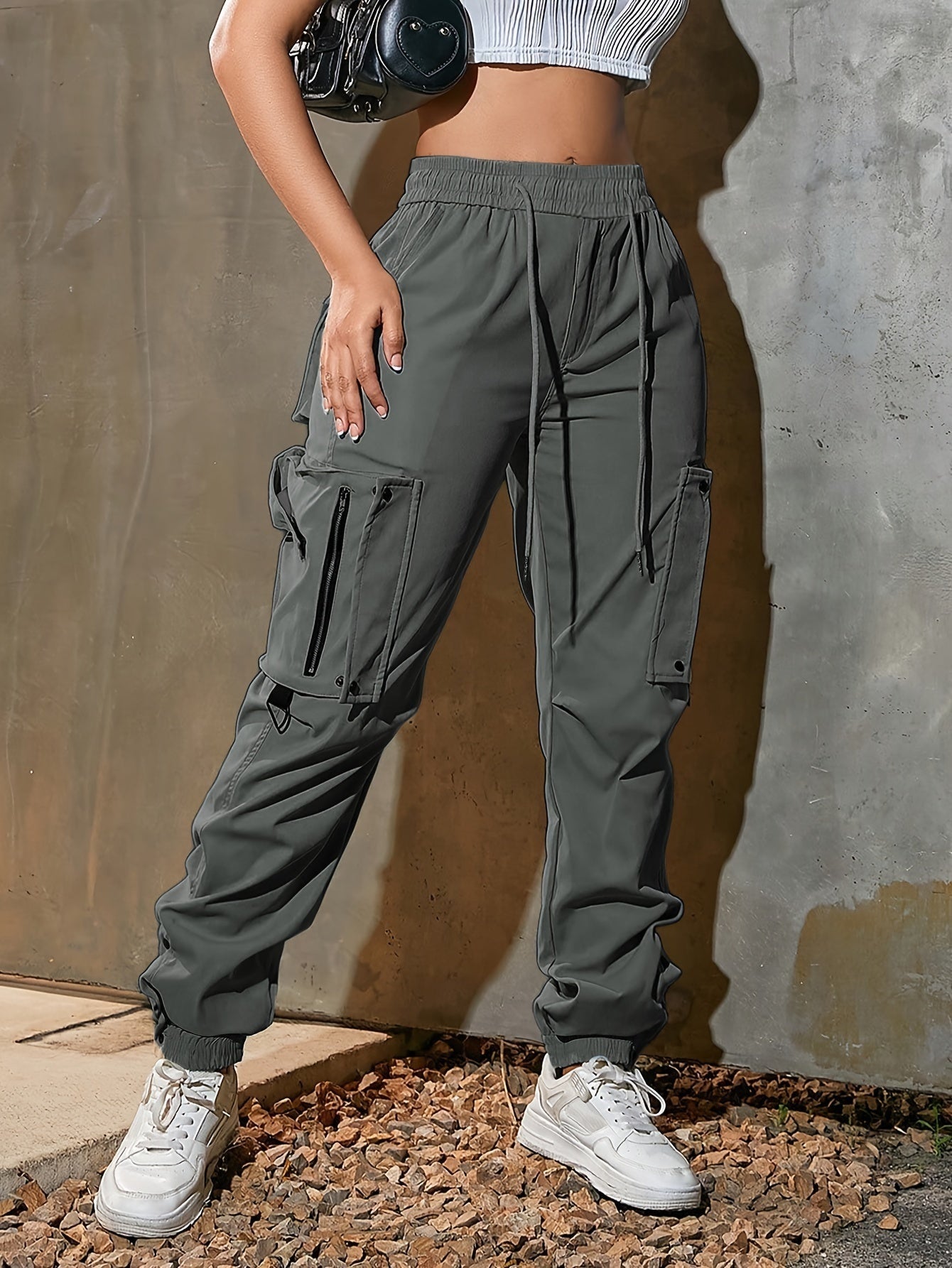 Sportieve cargo jogger dames – Nyra