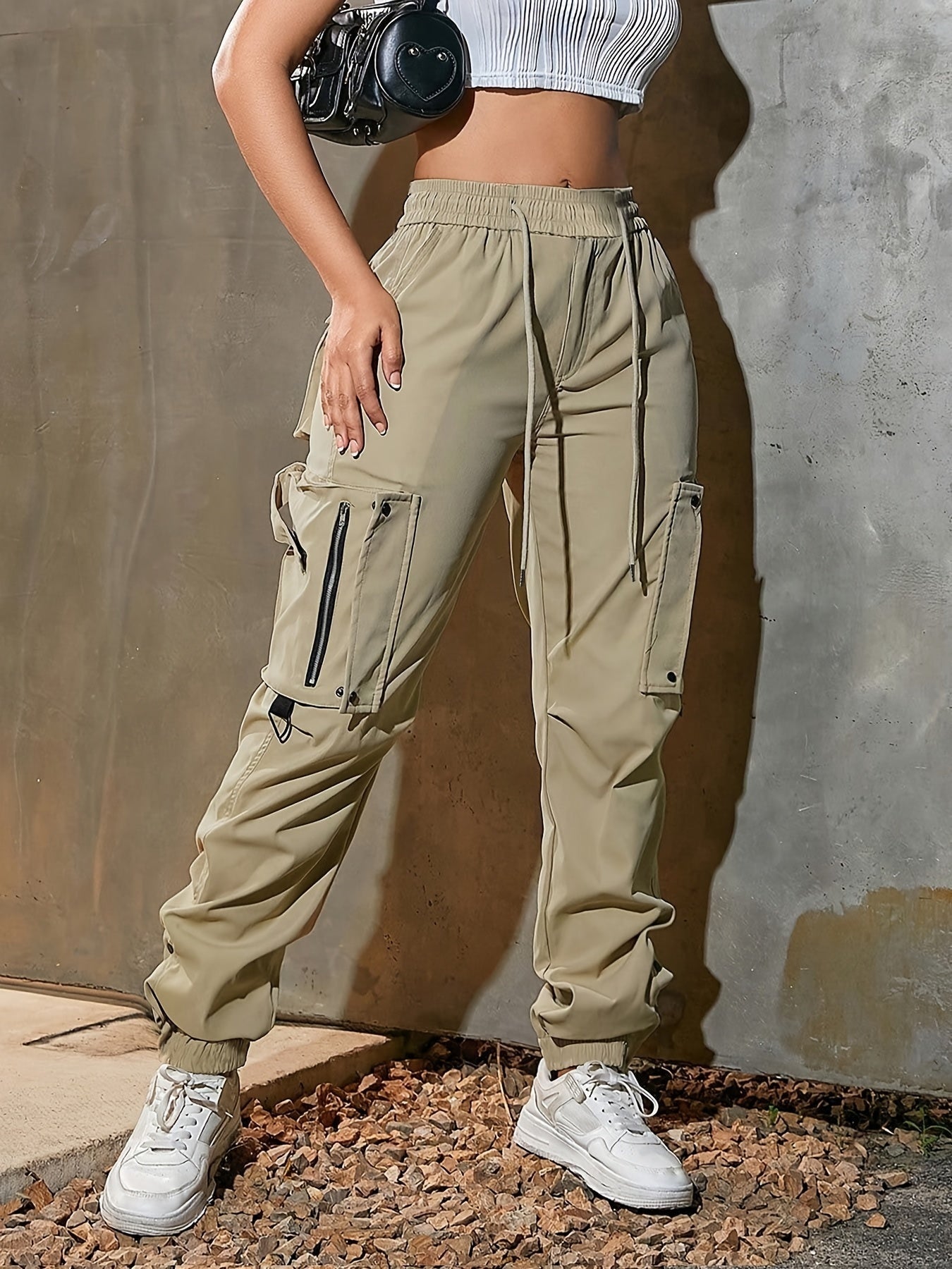 Sportieve cargo jogger dames – Nyra