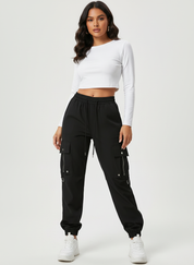 Sportieve cargo jogger dames – Nyra