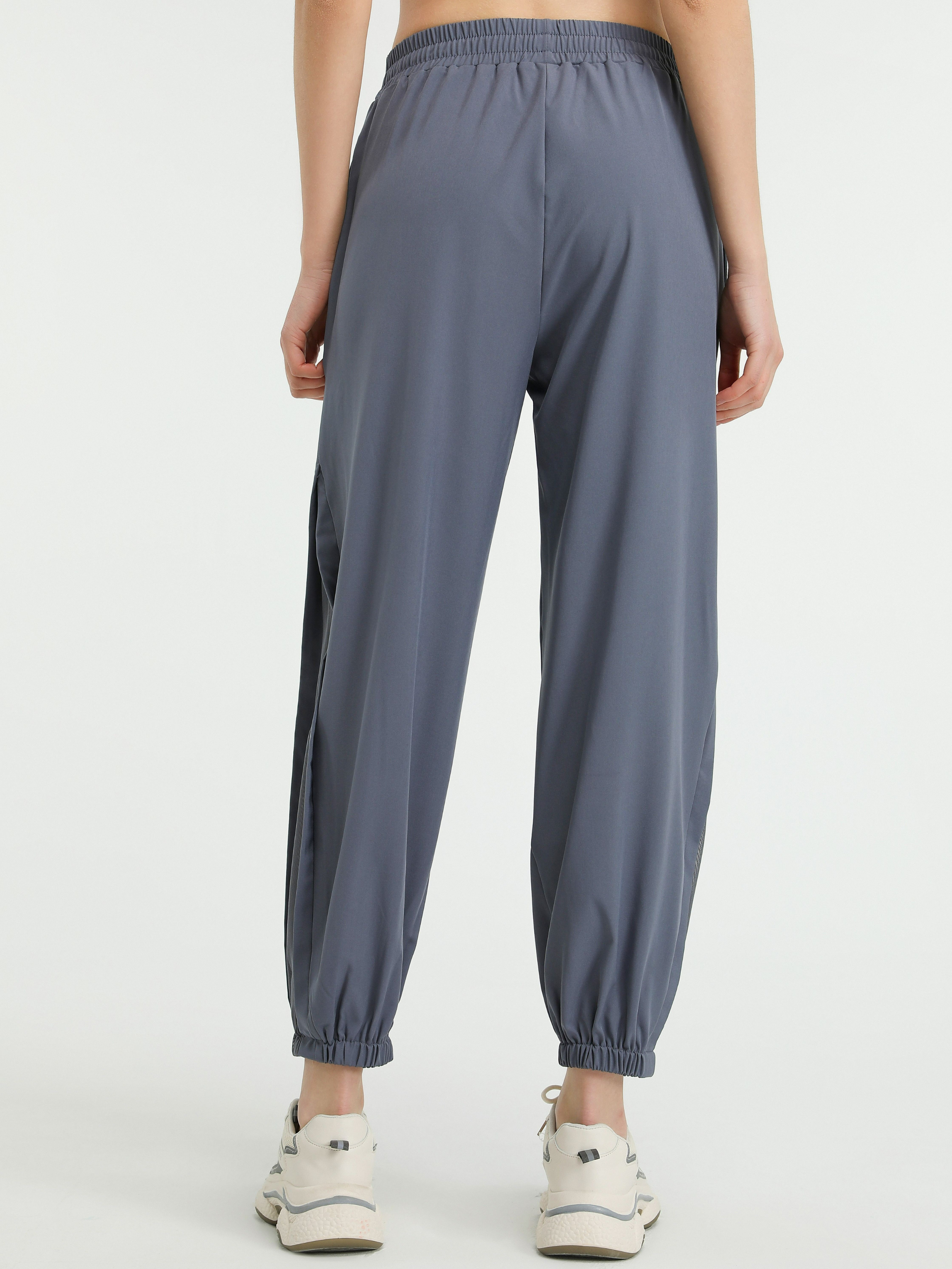 Sportieve dames jogger met mesh details – Evoque