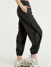 Sportieve dames jogger met mesh details – Evoque