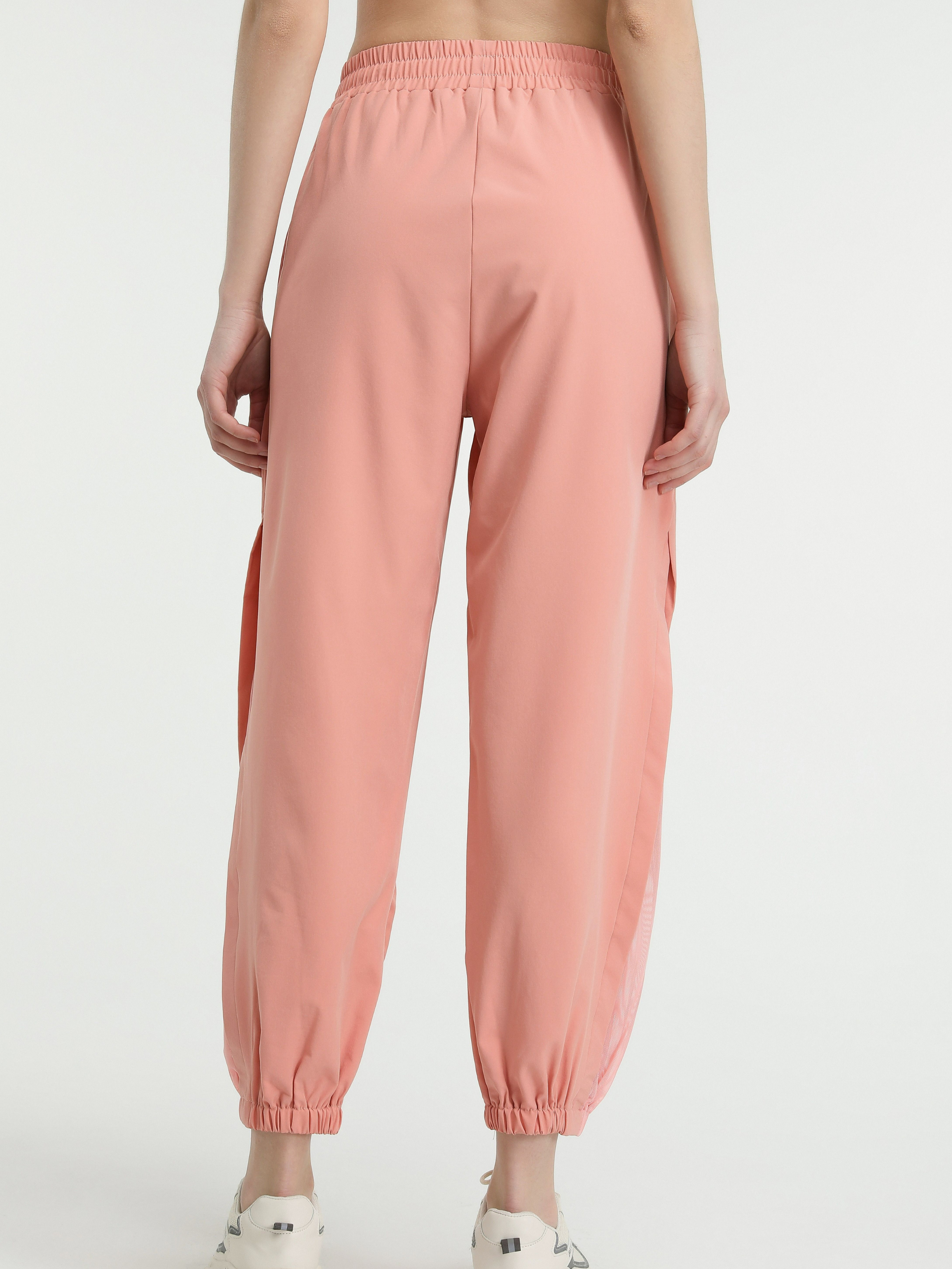 Sportieve dames jogger met mesh details – Evoque