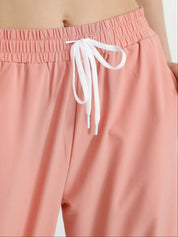 Sportieve dames jogger met mesh details – Evoque