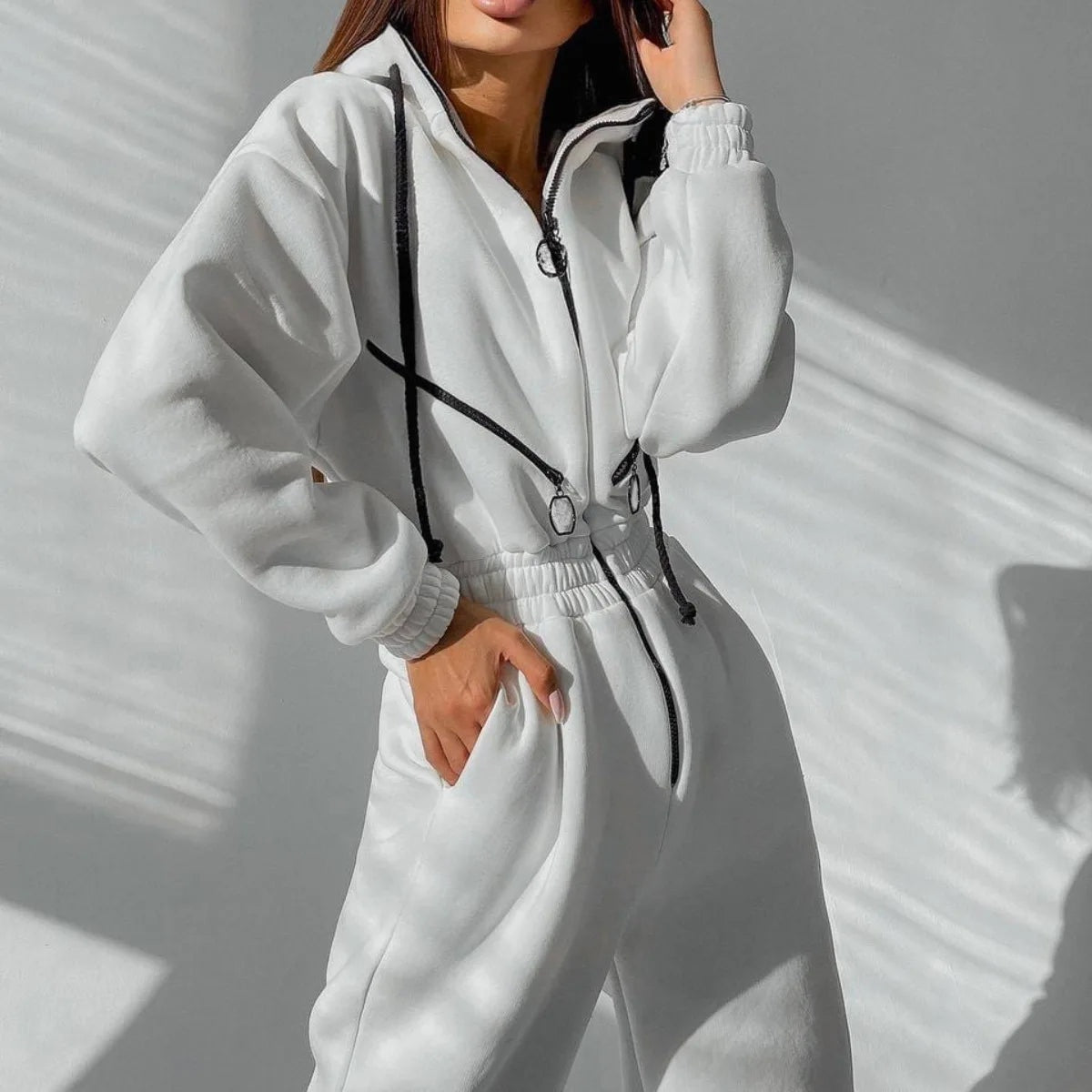 Sportieve zip-up jumpsuit dames – Valencia