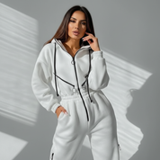 Sportieve zip-up jumpsuit dames – Valencia