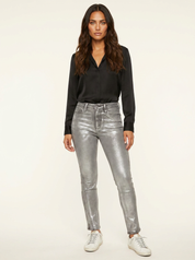 Statement metallic skinny jeans - Nova