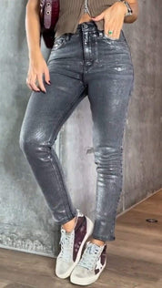 Statement metallic skinny jeans - Nova