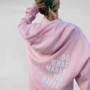 Statement hoodie met positieve tekst