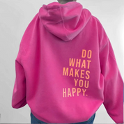 Statement hoodie met positieve tekst