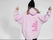 Statement hoodie met positieve tekst