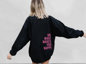 Statement hoodie met positieve tekst