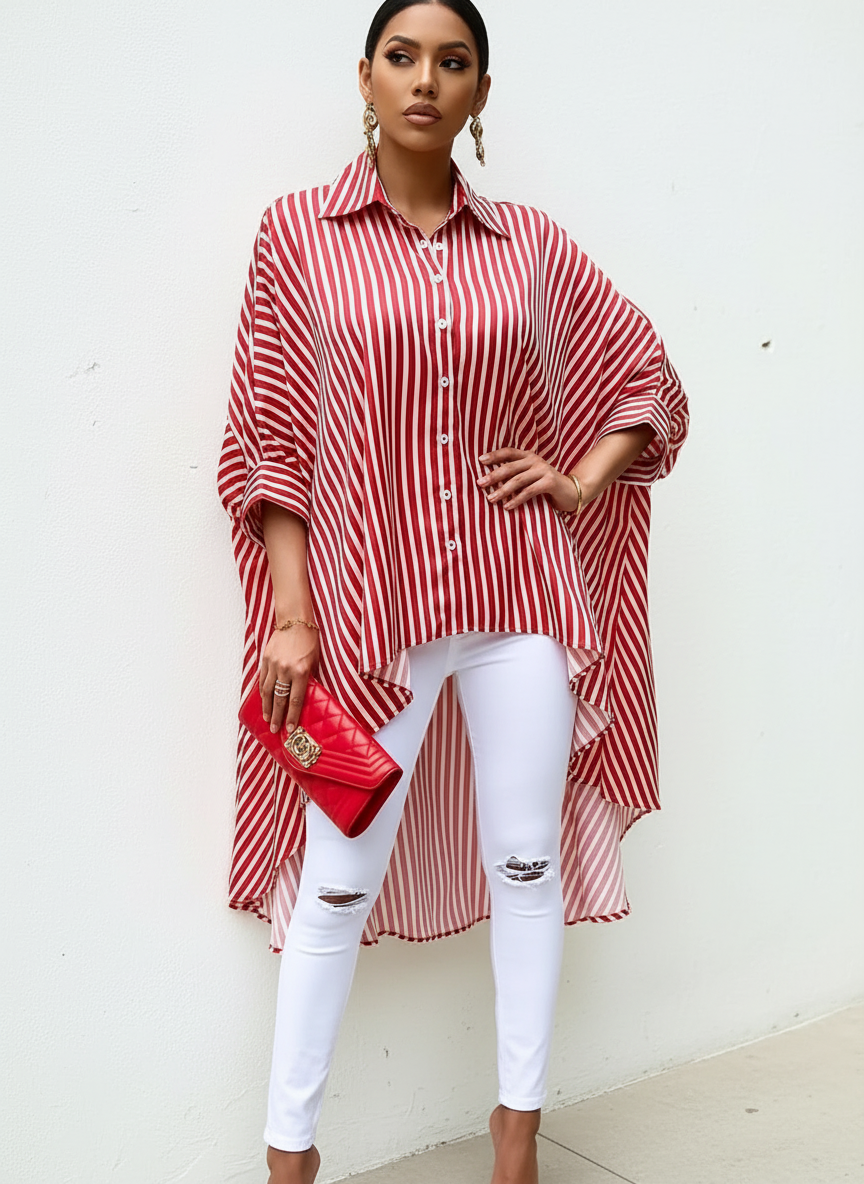 Statement stripe tuniek – Elowen