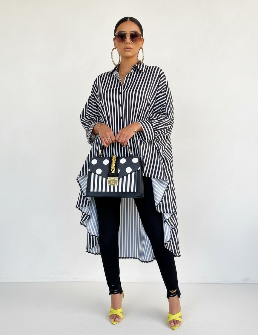 Statement stripe tunic – Elowen
