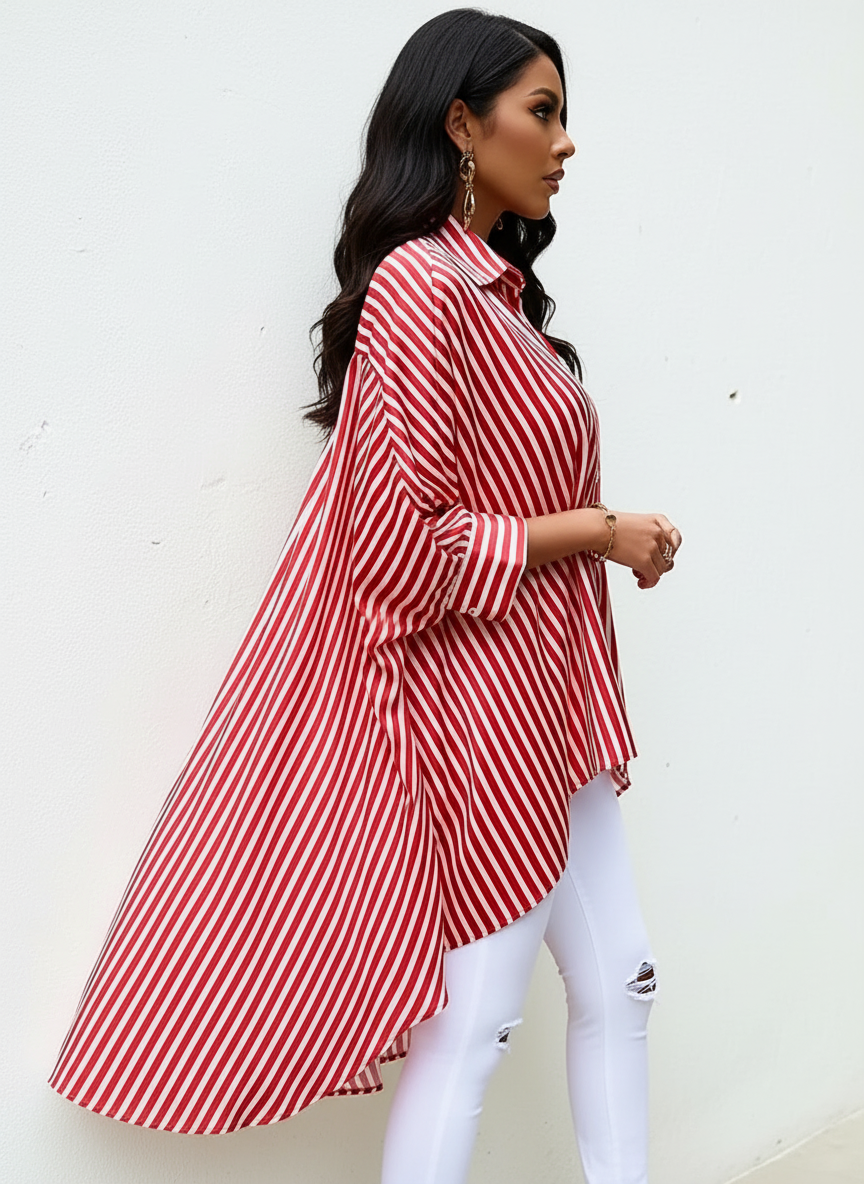 Statement stripe tuniek – Elowen