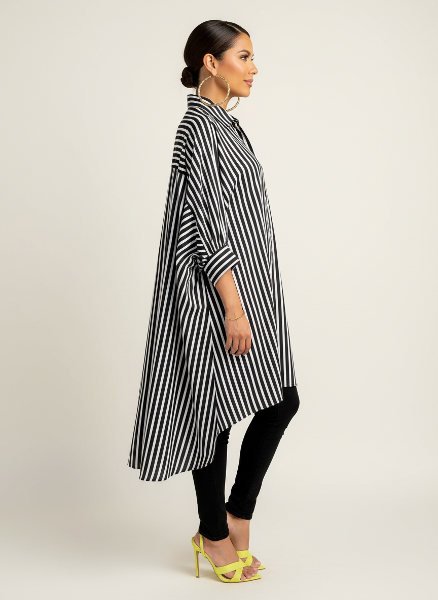 Statement stripe tuniek – Elowen