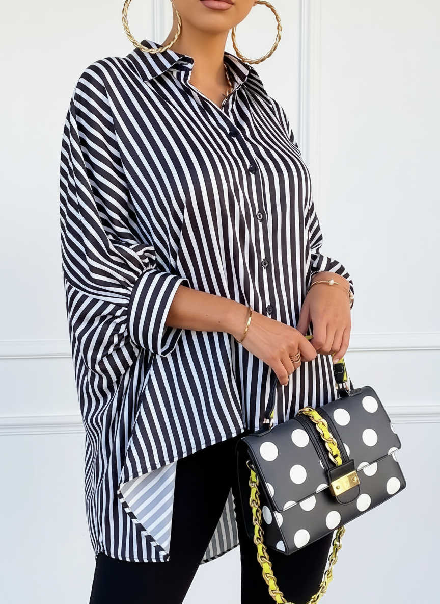 Statement stripe tuniek – Elowen