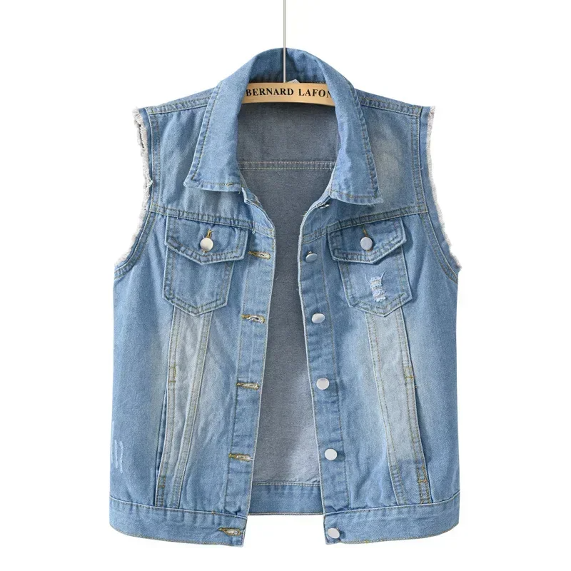 Stijlvol dames denim gilet – Amélie