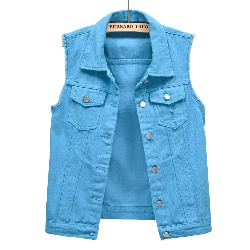 Stijlvol dames denim gilet – Amélie