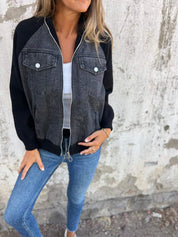 Stijlvol dames jack met denimlook