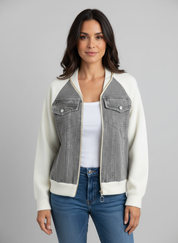 Stijlvol dames jack met denimlook