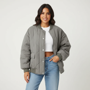Stijlvol gewatteerd dames bomberjack – Christelle