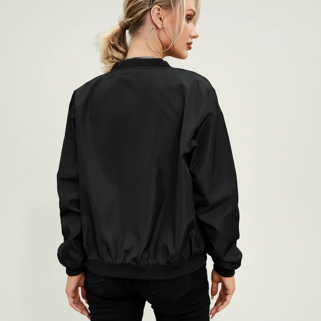 Stijlvolle korte dames bomberjack