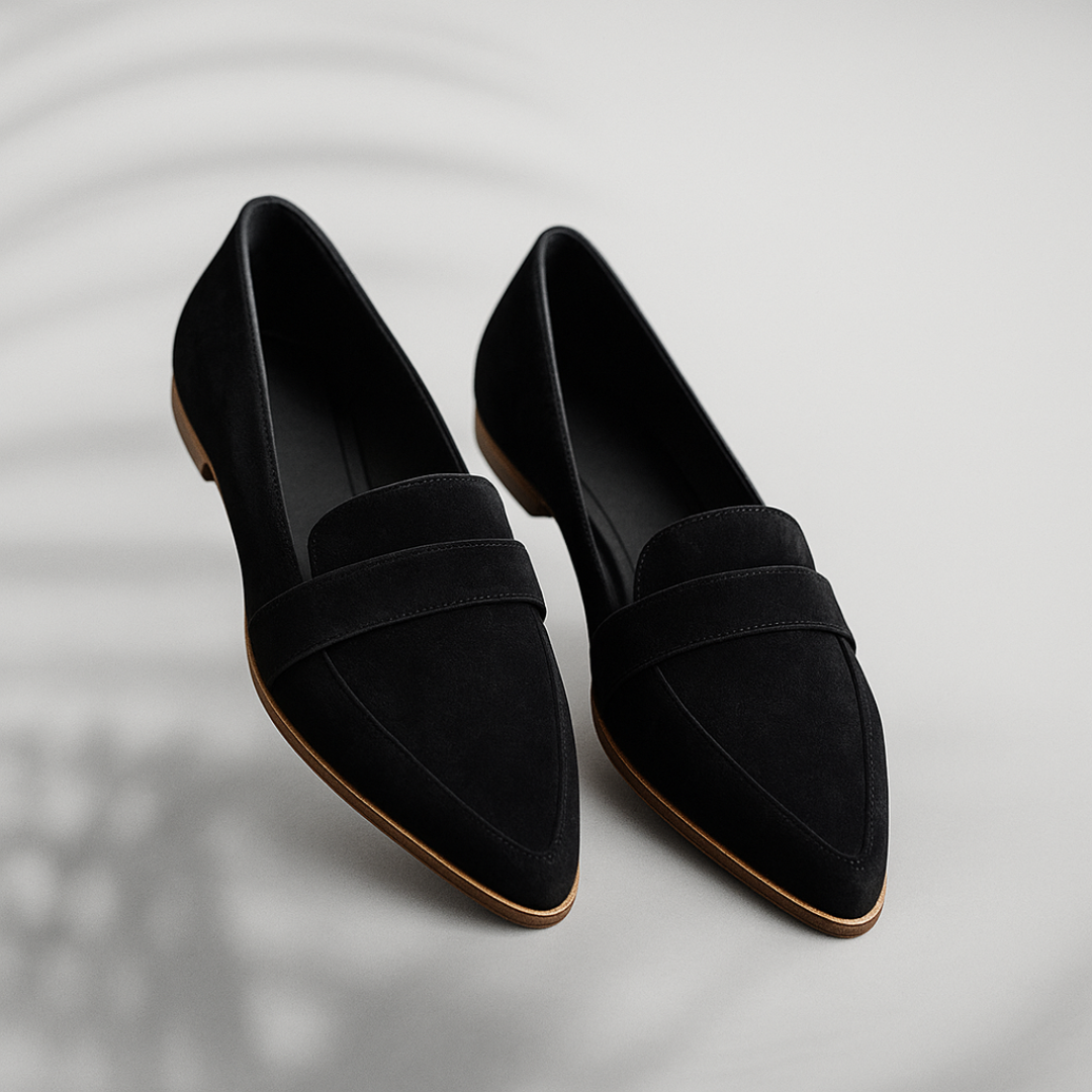 Stijlvolle suède-look dames loafers – Elira