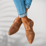 Stijlvolle suède-look dames loafers – Elira