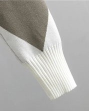 Stijlvolle argyle knit set dames – Elara