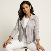 Stijlvolle biker jacket dames – Elara