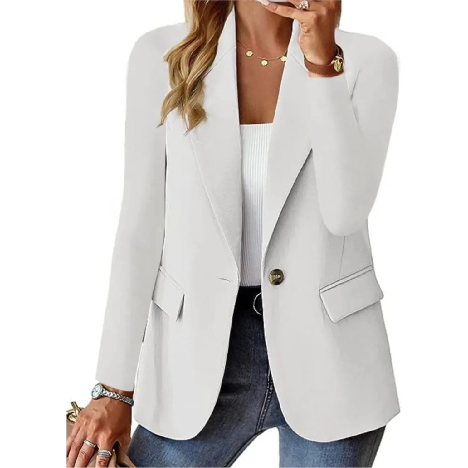Stijlvolle dames blazer met elegante pasvorm – Camille