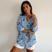 Stijlvolle dames blouse met print – Haven