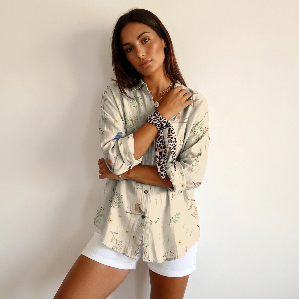 Stijlvolle dames blouse met print – Haven