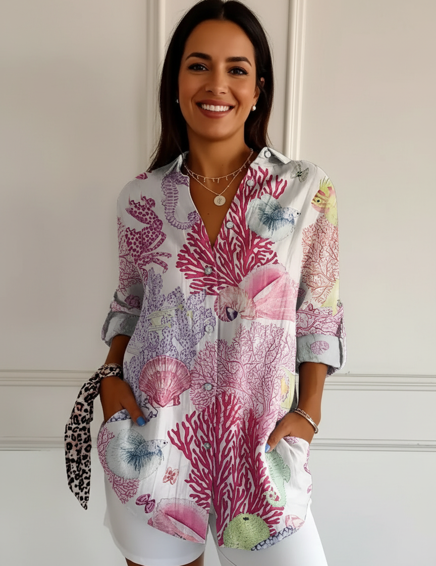 Stylish women’s blouse with print – Haven