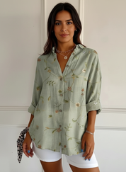 Stijlvolle dames blouse met print – Haven