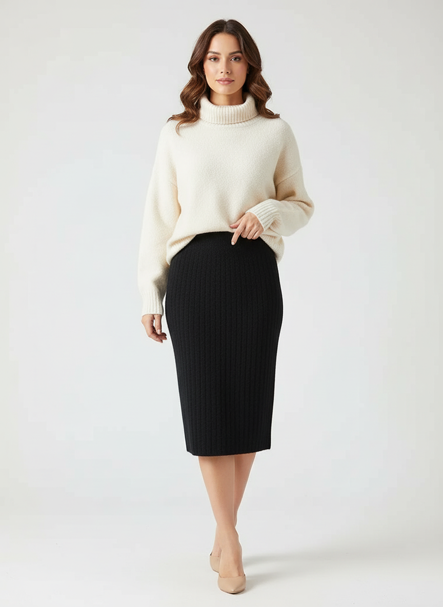 Stijlvolle dames midi rok – Juliette
