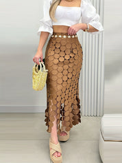 Stijlvolle dames midi rok – Solara