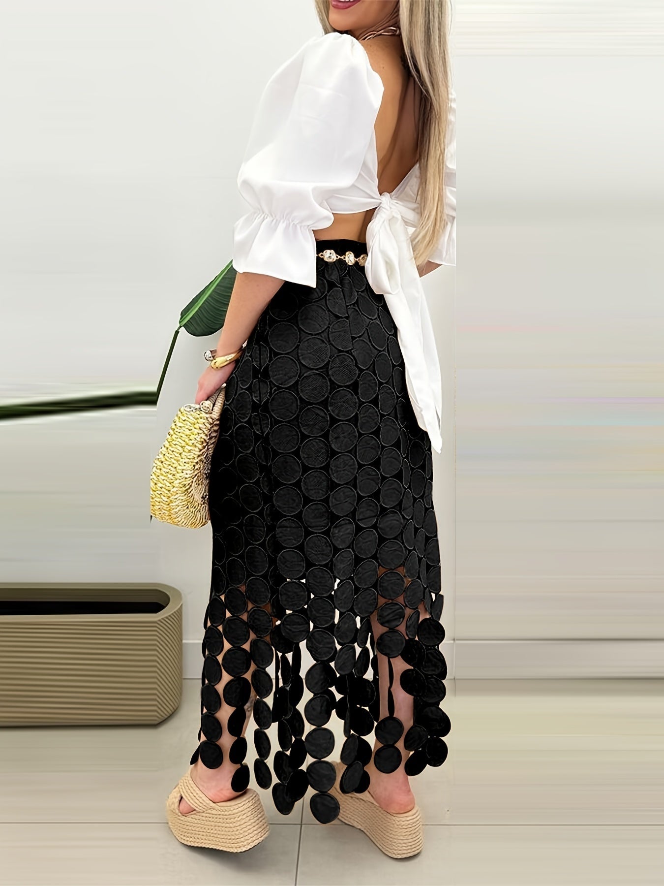 Stijlvolle dames midi rok – Solara