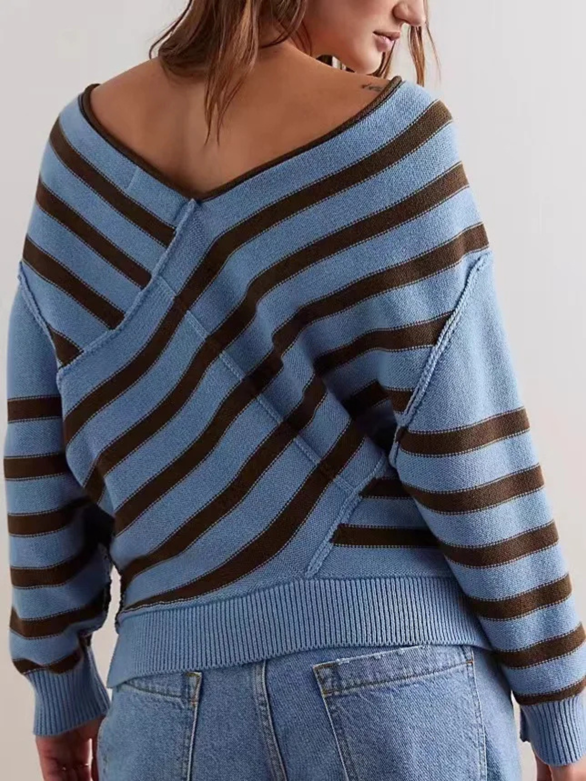 Stijlvolle dames off-shoulder trui – Elara