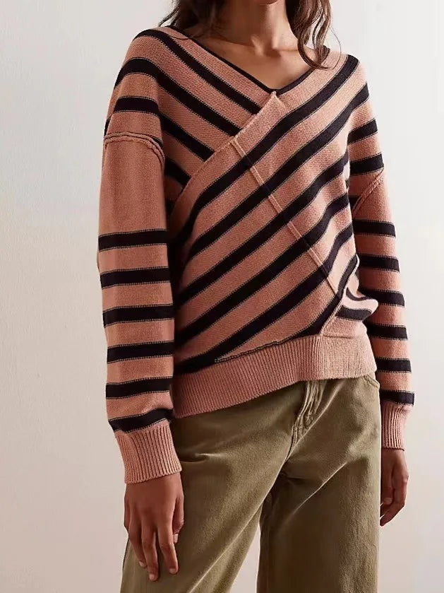 Stijlvolle dames off-shoulder trui – Elara