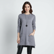 Stijlvolle gebreide sweaterjurk dames – Aurelia